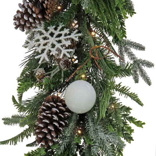 9ft. Pre-Lit Alpine Collection Decorated Garland
